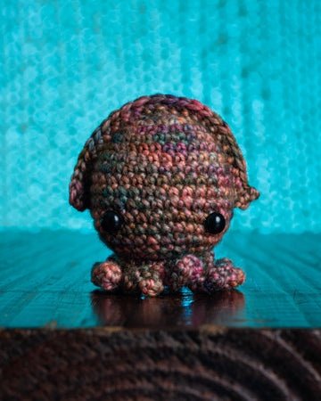 tiny rabbit hole bunny amigurumi kraken squid sotong kaijuu fibers crochet singapore workshop material kit hook cephalopod sepiida